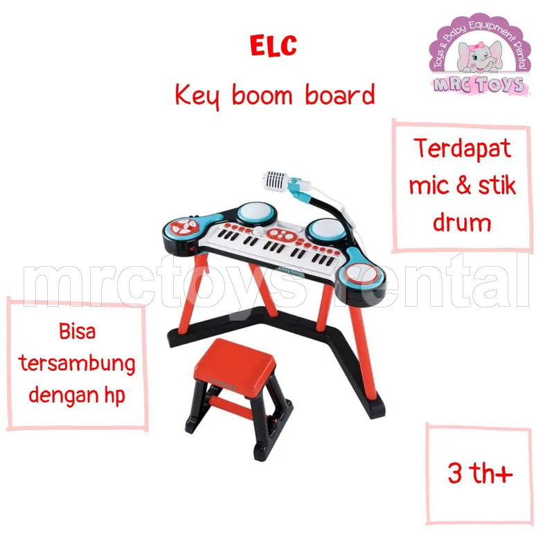 ELC Keyboard Key - Boom Board - red