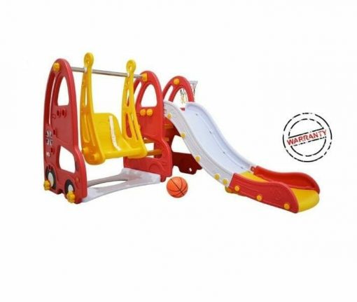 Labeille Luxury London Bus Slide and Swing - Red