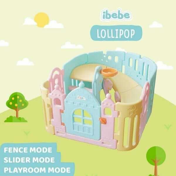 Baby Fence - Ibebe Lolipo 3in 1 playroom