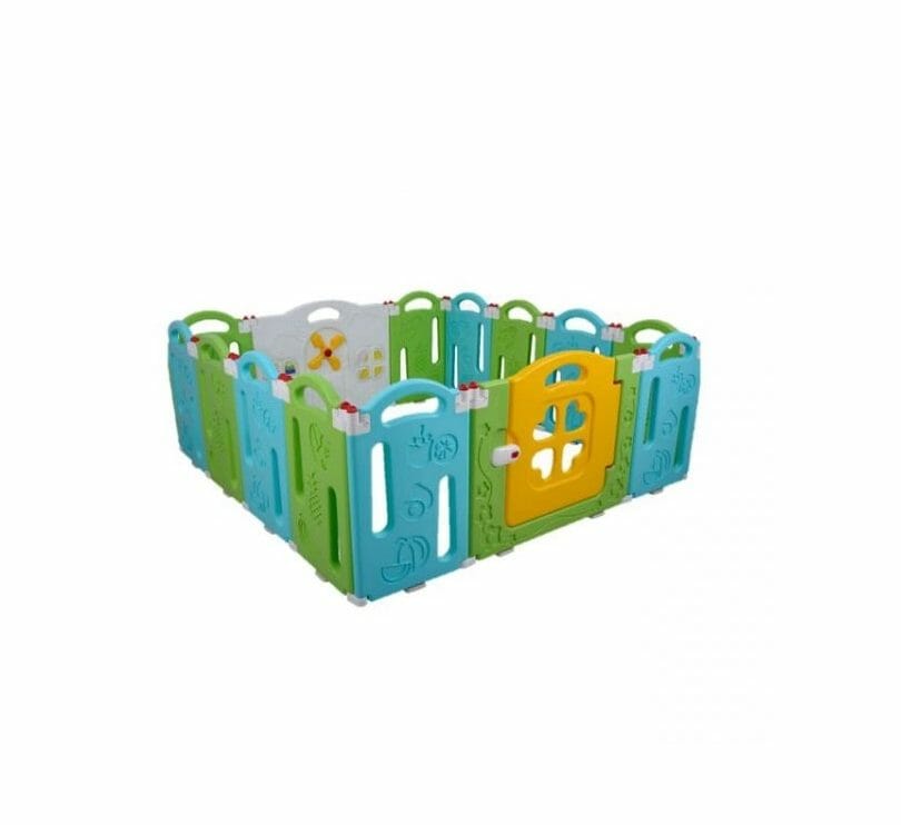 Baby Fence - Labeille Tropical Fruit Folding Fence 12+2 Pagar Anak